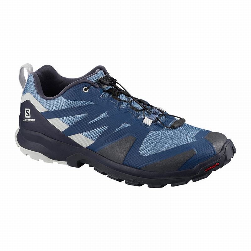 Salomon Israel XA ROGG - Mens Hiking Shoes - Blue (EUXM-37194)